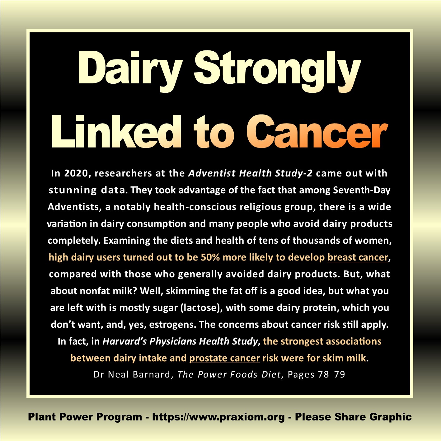 Dairy Linked to Cancer - Dr Neal Barnard