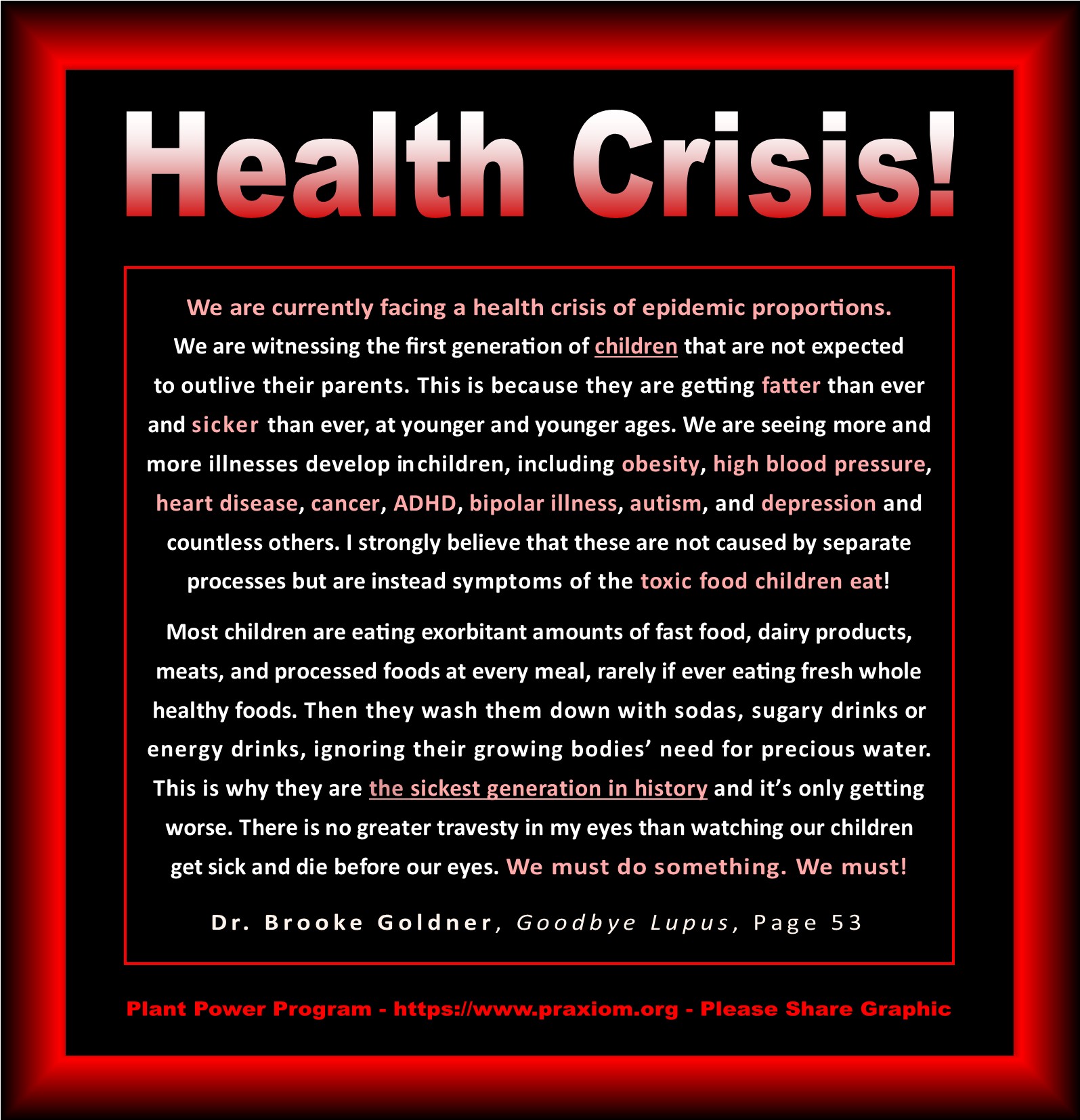 Health Crisis - Dr. Brooke Goldner