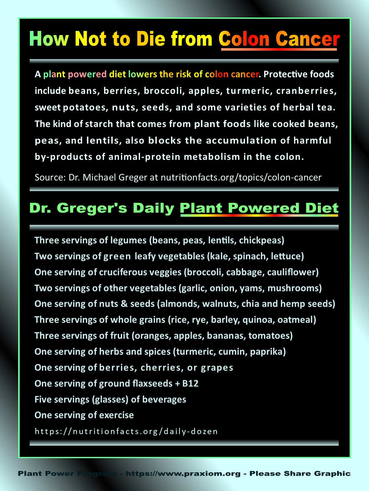 How Not to Die From Colon Cancer - Dr. Michael Greger