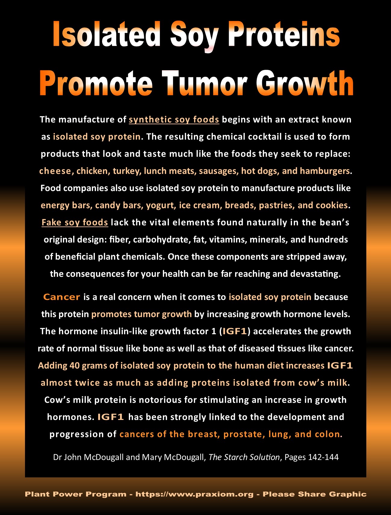Isolated Soy Proteins Promote Tumor Growth - Dr John McDougall