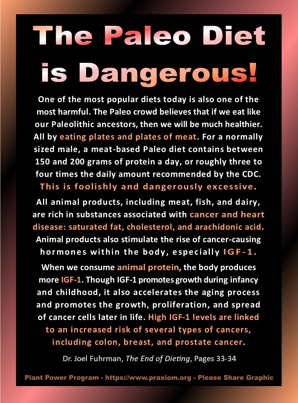 The Paleo Diet is Dangerous - Dr Joel Fuhrman