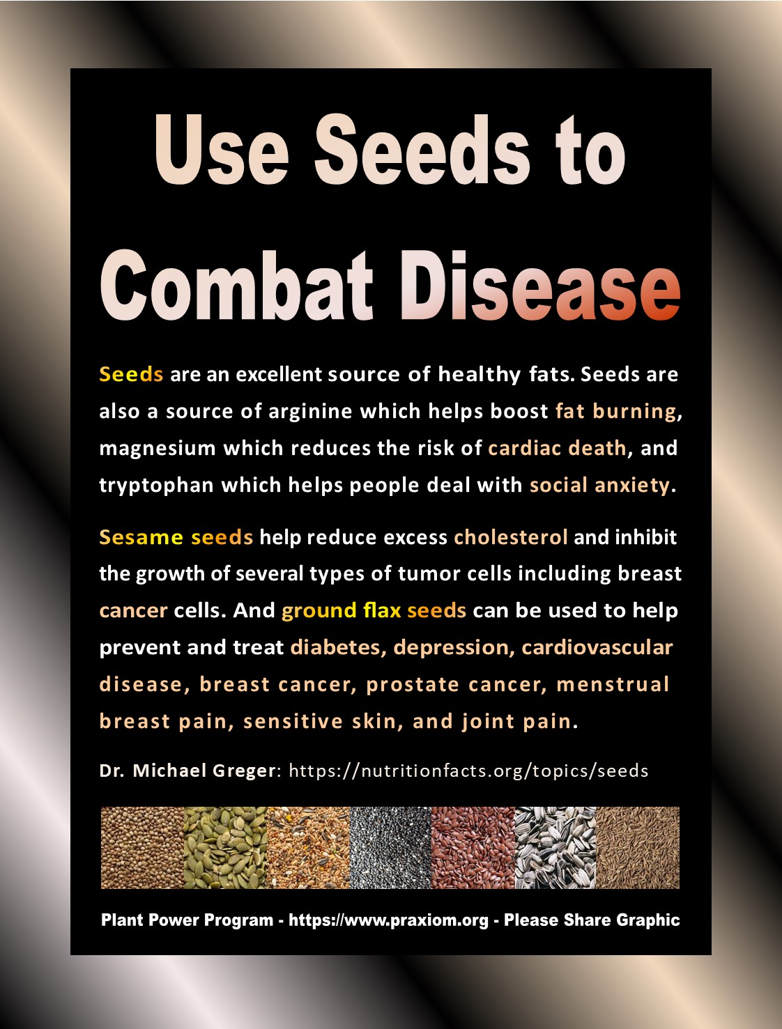 Use Seeds to Combat Diabetes - Dr. Michael Greger
